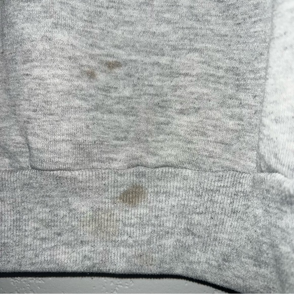 Vintage 90’s Morning Sun Grannycore Cottagecore Gray Farm Scene Sweatshirt USA M - Picture 7 of 13